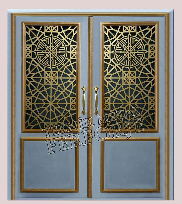 OSMANLI MOTİFLİ FERFORJE BİNA GİRİŞ KAPILARI